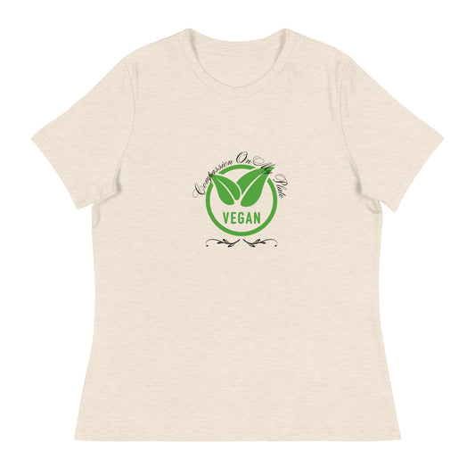 Compassion On My Plate | Short Sleeve | Women's Relaxed T-Shirt   - #tag1# - #tag2# - 