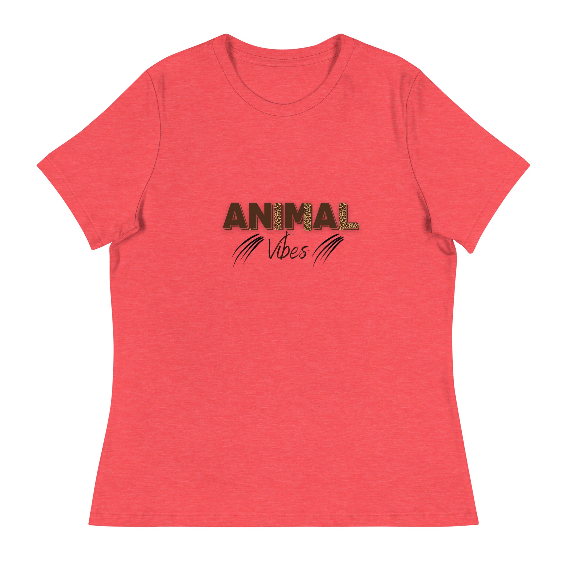 Animal Vibes | Short Sleeve | Women's Relaxed T-Shirt   - #tag1# - #tag2# - 
