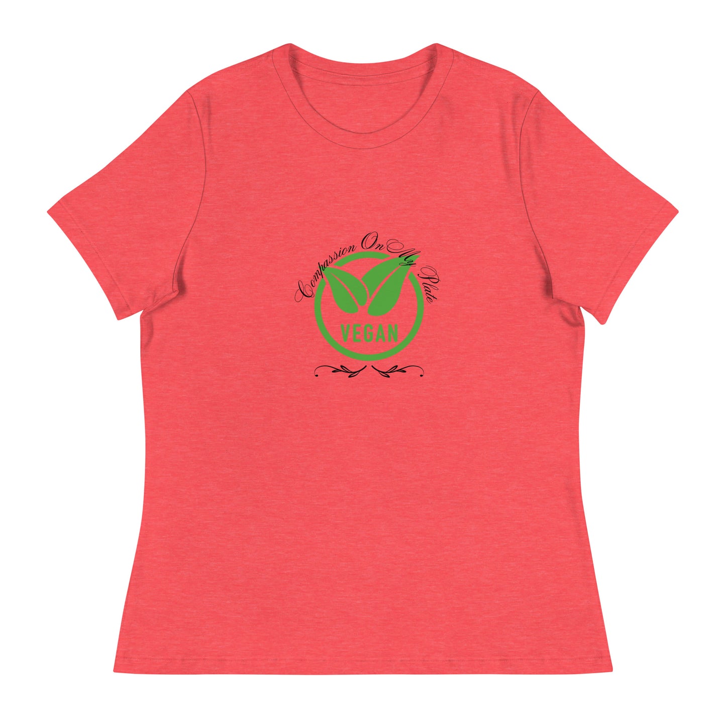 Compassion On My Plate | Short Sleeve | Women's Relaxed T-Shirt   - #tag1# - #tag2# - 