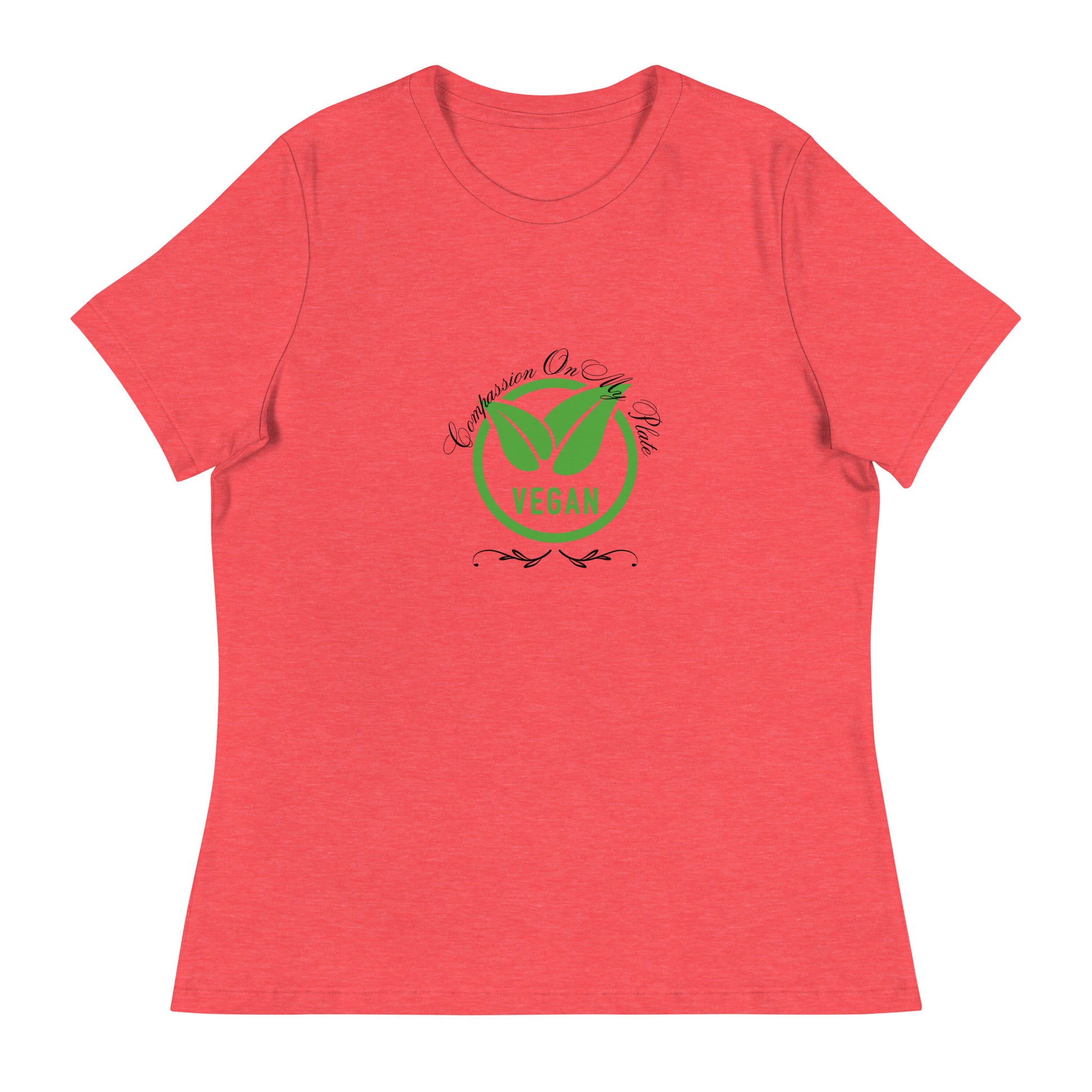 Compassion On My Plate | Short Sleeve | Women's Relaxed T-Shirt   - #tag1# - #tag2# - 