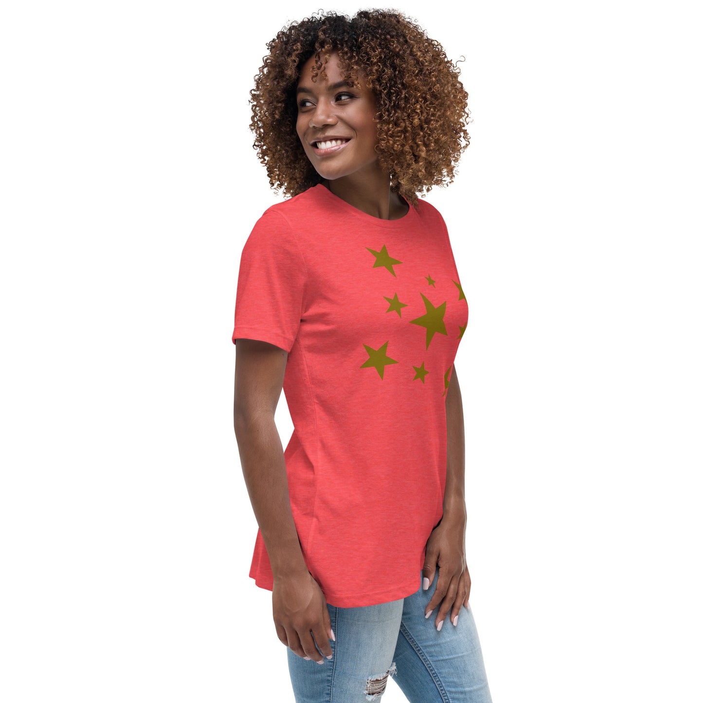 Beautiful Stars | Short Sleeve | Women's Relaxed T-Shirt   - #tag1# - #tag2# - 