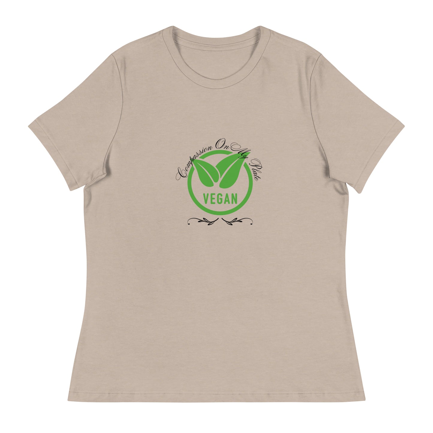 Compassion On My Plate | Short Sleeve | Women's Relaxed T-Shirt   - #tag1# - #tag2# - 