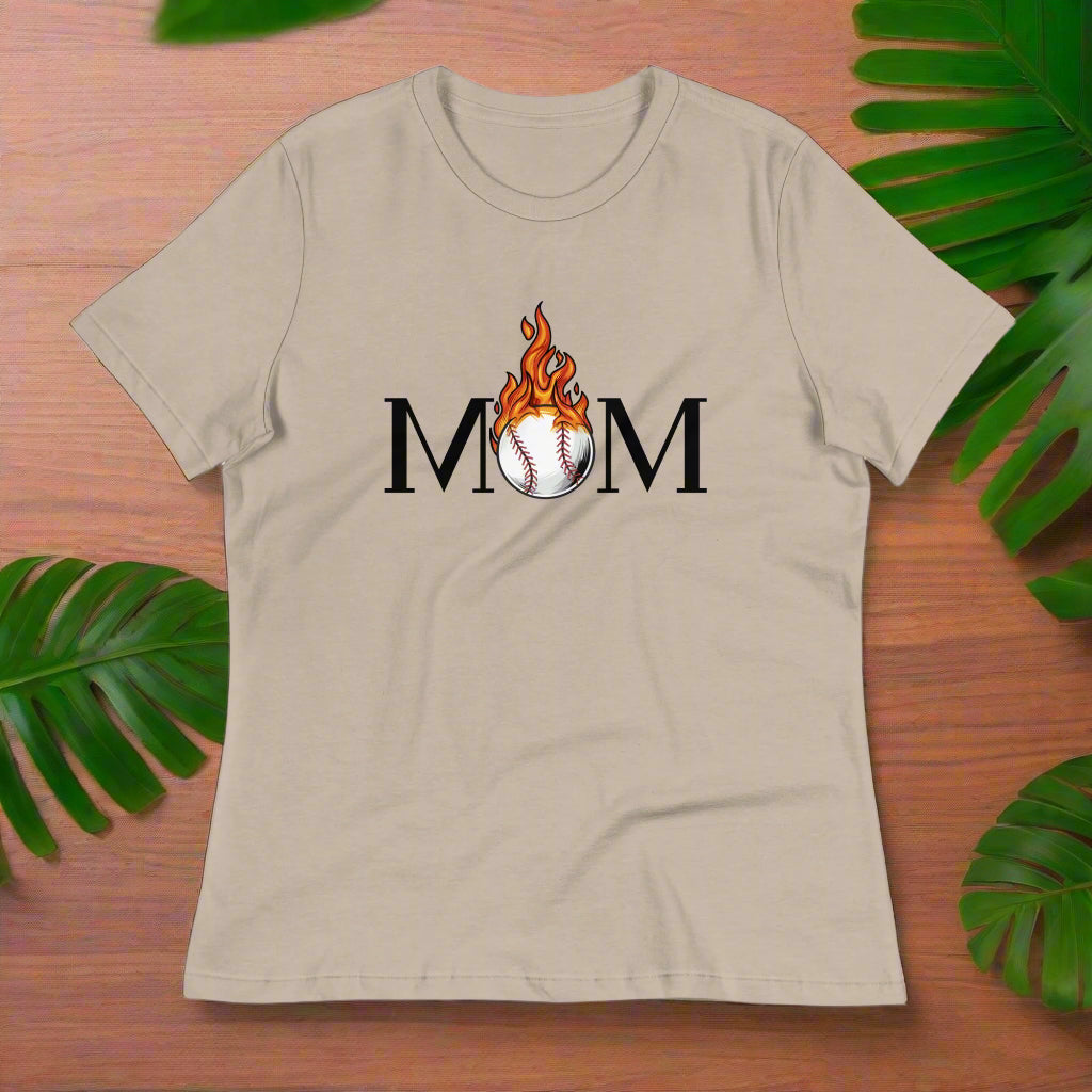 Baseball Mom | Short Sleeve | Women's Relaxed T-Shirt   - #tag1# - #tag2# - 