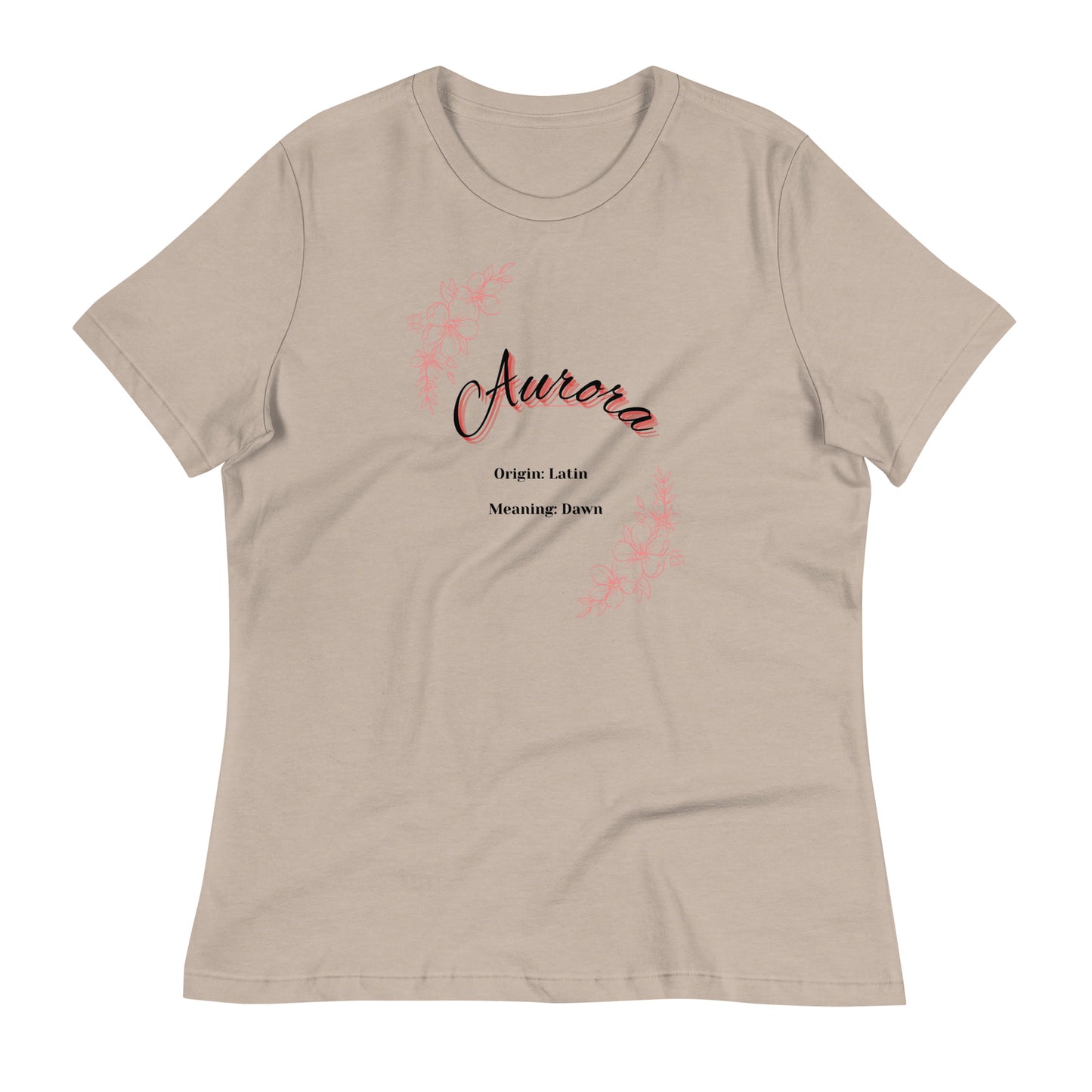 Aurora Name | Short Sleeve | Women's Relaxed T-Shirt   - #tag1# - #tag2# - 