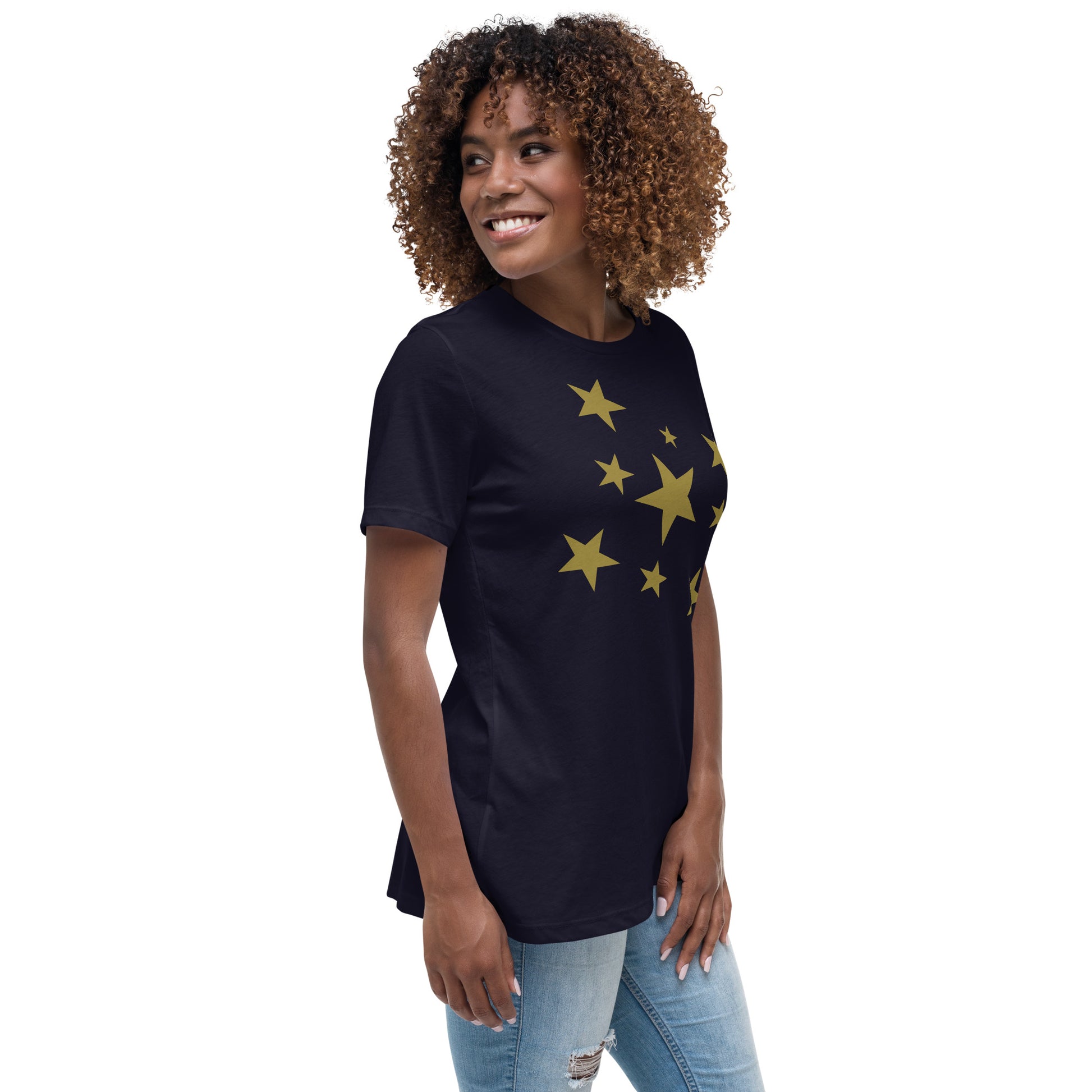 Beautiful Stars | Short Sleeve | Women's Relaxed T-Shirt   - #tag1# - #tag2# - 