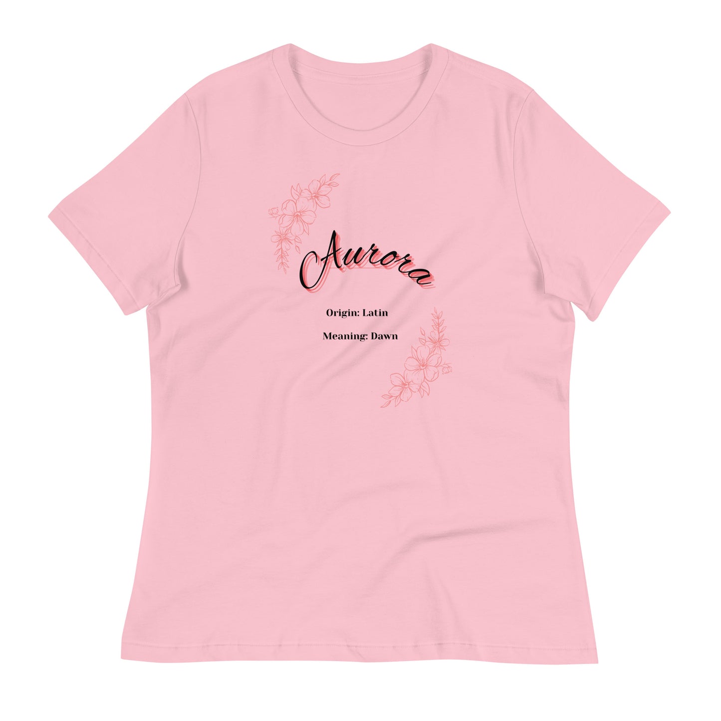 Aurora Name | Short Sleeve | Women's Relaxed T-Shirt   - #tag1# - #tag2# - 