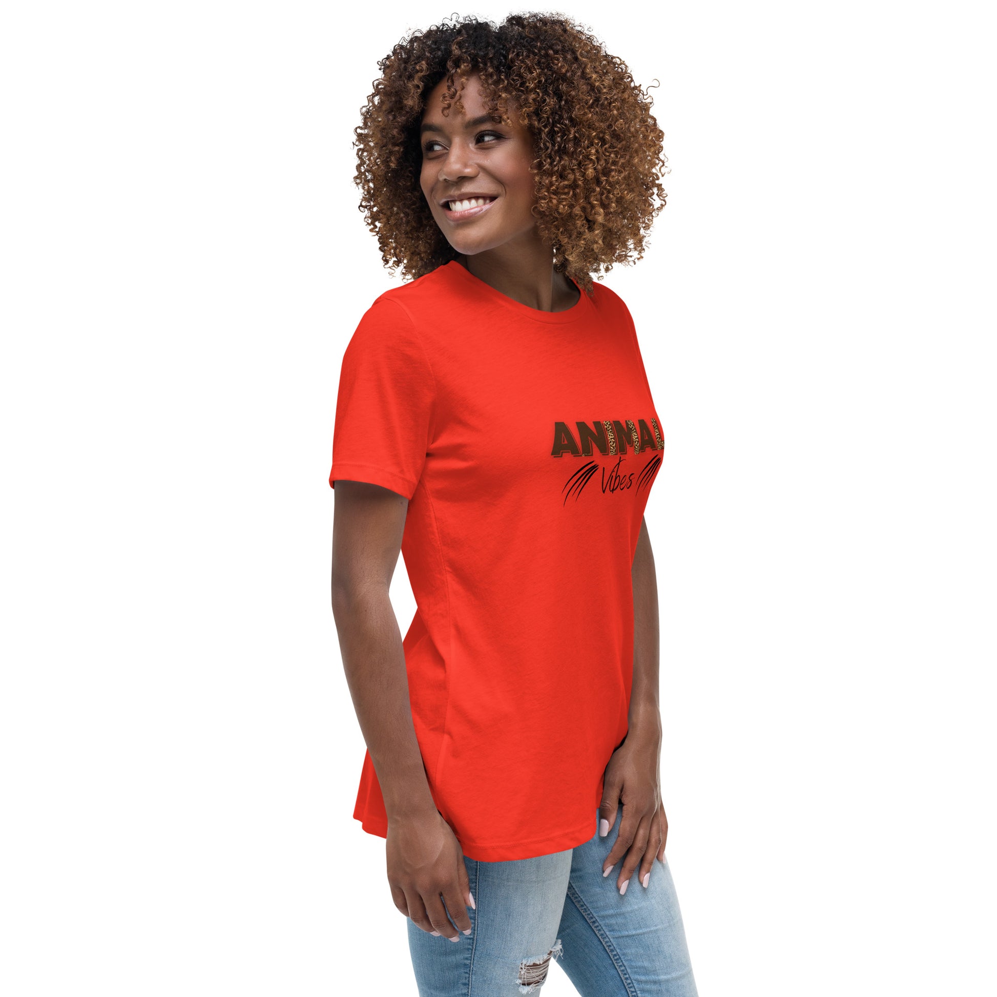 Animal Vibes | Short Sleeve | Women's Relaxed T-Shirt   - #tag1# - #tag2# - 