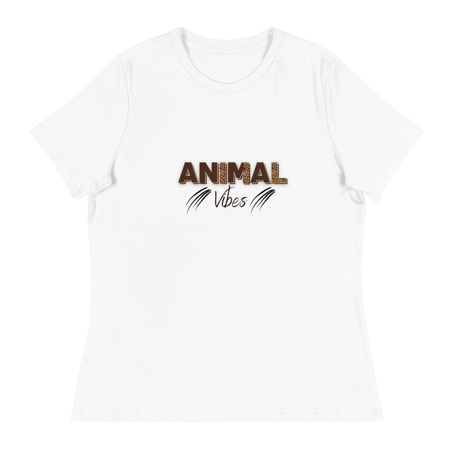 Animal Vibes | Short Sleeve | Women's Relaxed T-Shirt   - #tag1# - #tag2# - 